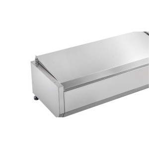 Saladette külmik, mida saab paigaldada roostevabast terasest kaanega - 9 x GN 1/3 - Dynasteel