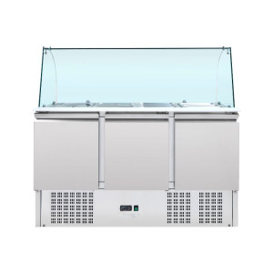Saladette külmik 4 GN 1/1 - 3 ust - Dynasteel