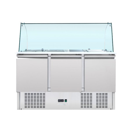 Saladette külmik 4 GN 1/1 - 3 ust - Dynasteel