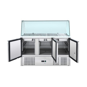 Saladette külmik 4 GN 1/1 - 3 ust - Dynasteel