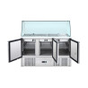 Saladette külmik 4 GN 1/1 - 3 ust - Dynasteel
