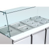 Saladette külmik 4 GN 1/1 - 3 ust - Dynasteel