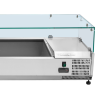 Saladette Jahutatud Klaasitud - 9 x GN 1/3 - Dynasteel