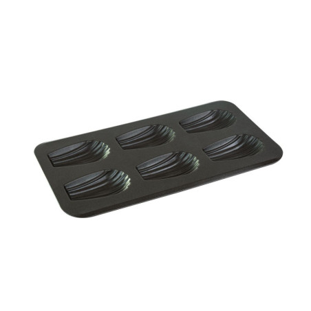 Non-stick Plate 6 Madeleines - Professional Quality Non-stick Plate 6 Madeleines - Professional Quality