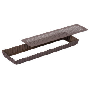 Küpsetuspann Kannelüüriga Perforeeritud Mittekleepuv - 350x110mm