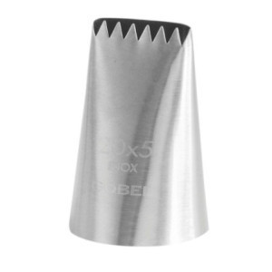 Roostevabast terasest 6-hambaline torukübar - Gobel 20x5 mm