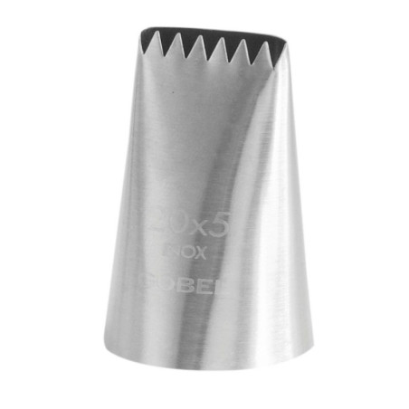 Roostevabast terasest 6-hambaline torukübar - Gobel 20x5 mm