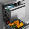 Jahutatud lett TEFCOLD 282L roostevaba teras & sahtlid GN1/1