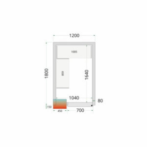 TEFCOLD külmkambri paneel 1200x1800x2200mm