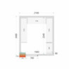 Külmkambri paneel TEFCOLD 2100x2400x2200 mm - Roostevaba teras AISI 304