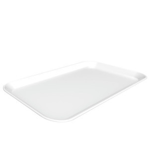 Plat de présentation professionnel Bartscher - Mélamine blanche