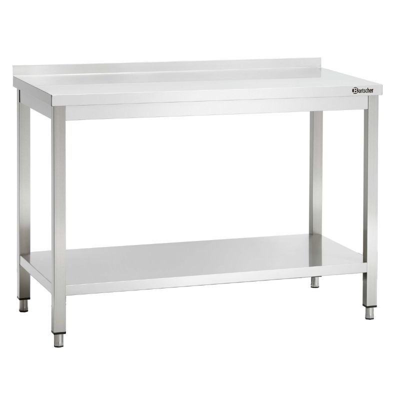 Bartscher stainless steel work table - Large capacity and robustness Bartscher stainless steel work table - Large capacity and robustness
