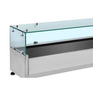 Saladette Jahutatud Klaasitud 6 x GN 1/4 Dynasteel: Optimaalne korraldus köögis