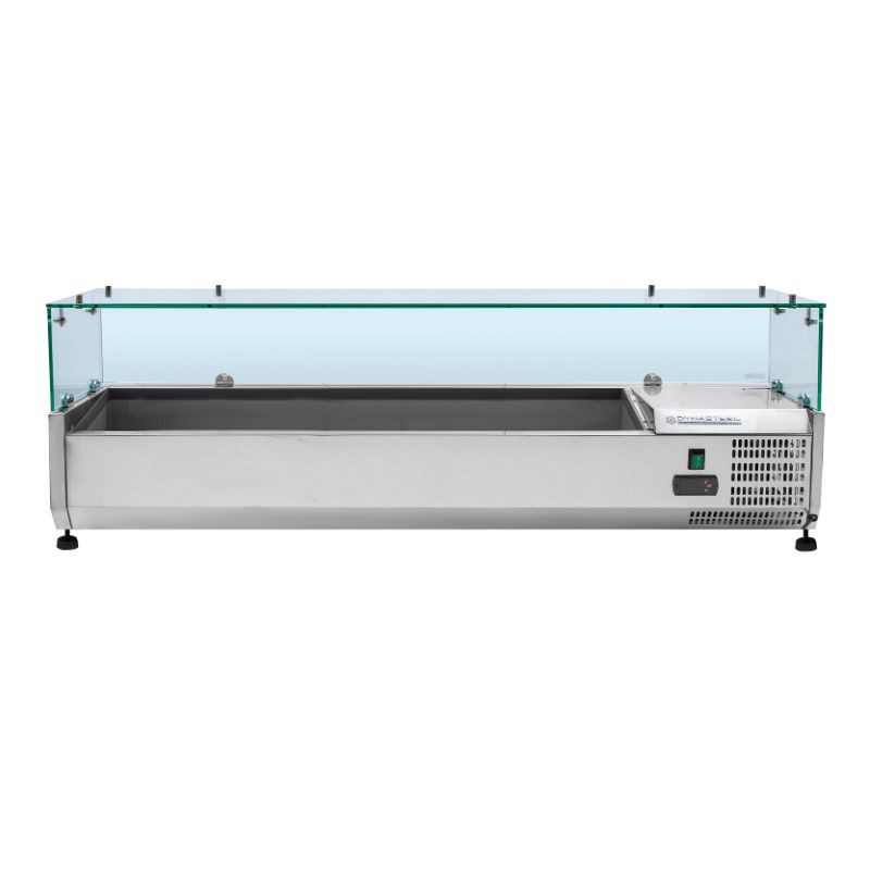 Saladette Jahutatud Klaasitud 6 x GN 1/4 Dynasteel: Optimaalne korraldus köögis Saladette Jahutatud Klaasitud 6 x GN 1/4 Dynasteel: Optimaalne korraldus köögis