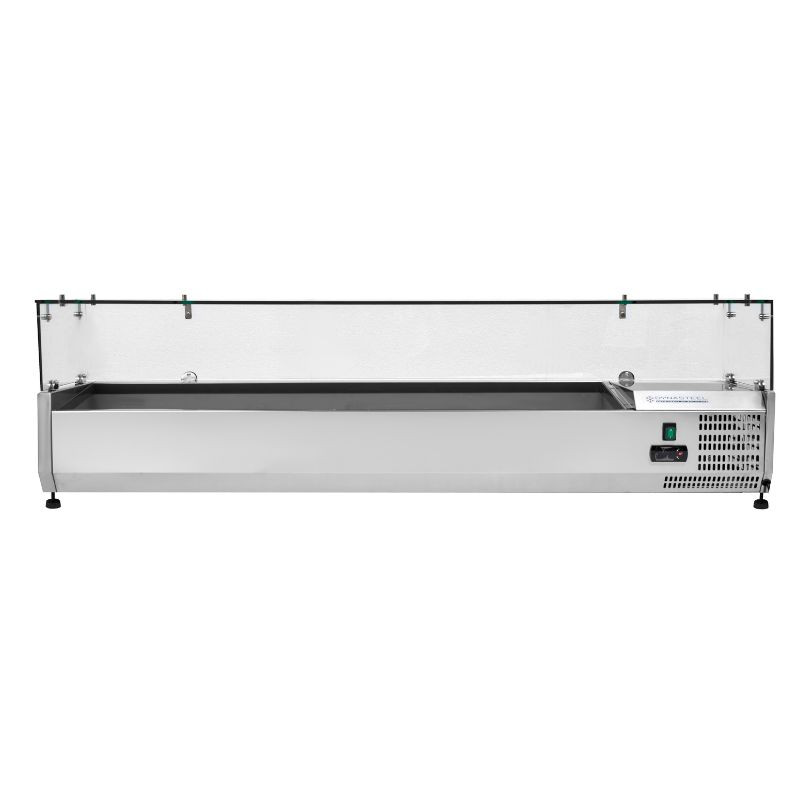 Saladette külmik klaasiga - 7 x GN 1/3 - Dynasteel Saladette külmik klaasiga - 7 x GN 1/3 - Dynasteel