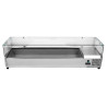 Saladette külmik klaasiga - 7 x GN 1/3 - Dynasteel
