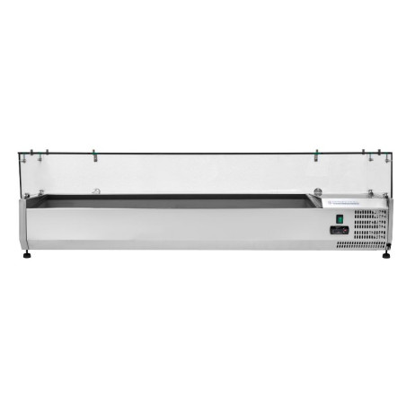 Saladette Jahutatud Klaasitud Pealepandav - 8 x GN 1/3 - Dynasteel