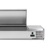 Saladette külmik, mida saab paigaldada roostevabast terasest kaanega - 3 x GN 1/3 + 1 x GN 1/2 - Dynasteel