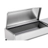 Saladette külmik, mida saab paigaldada roostevabast terasest kaanega - 3 x GN 1/3 + 1 x GN 1/2 - Dynasteel