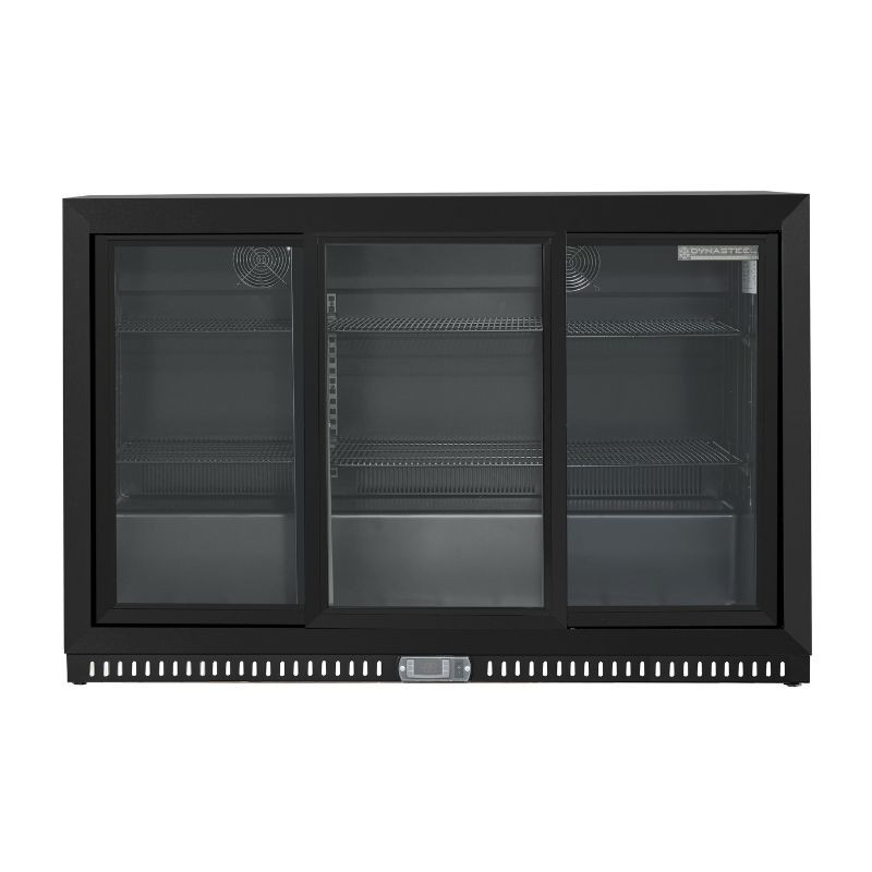 Skinplate Refrigerated Back Bar - 3 Sliding Glass Doors - 328 L - Dynasteel Skinplate Refrigerated Back Bar - 3 Sliding Glass Doors - 328 L - Dynasteel