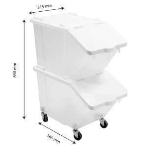Koostisosade ämber 30 L kaanega - 2 tk komplektis - Gilac