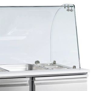 Saladette positiivne jahutus GN 1/1 roostevaba teras 230L TEFCOLD - 2 ust