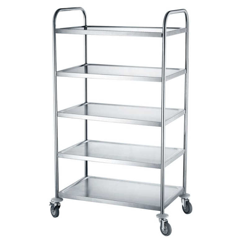 Chariot de Service Inox 5 Plateaux - Hendi Chariot de Service Inox 5 Plateaux - Hendi