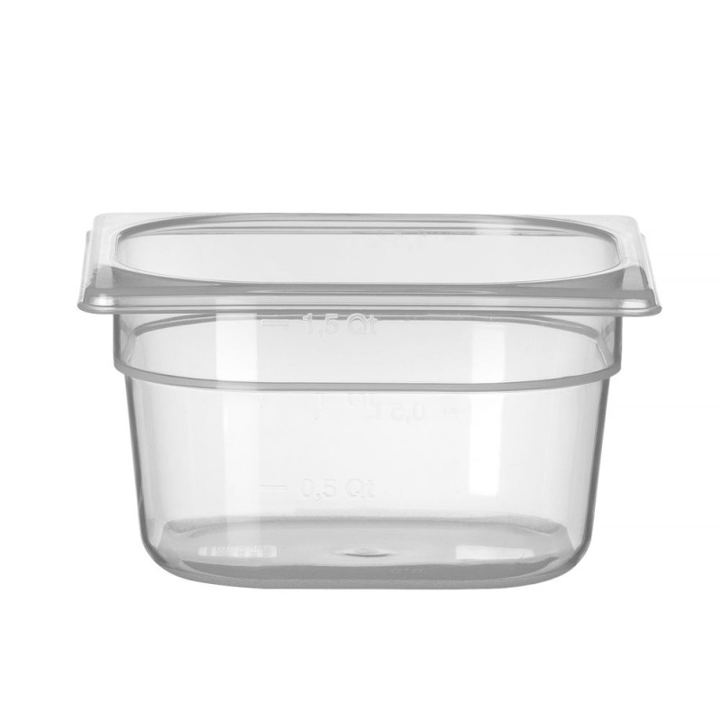 Gastronome tray GN 1/6 Graduated - H 100 mm - HENDI Gastronome tray GN 1/6 Graduated - H 100 mm - HENDI