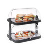 Vitrine Buffet libiseva kaanega - 2 plaati - HENDI