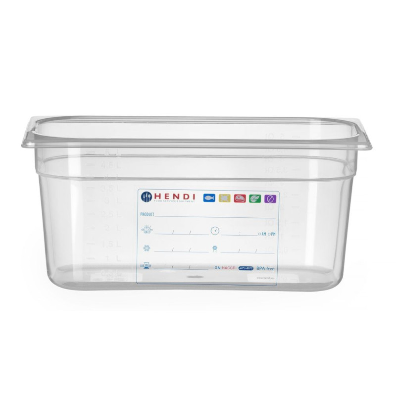 Gastronorm GN 1/3 - 5,7 L - H 150 mm toiduainete hoiukarp Gastronorm GN 1/3 - 5,7 L - H 150 mm toiduainete hoiukarp