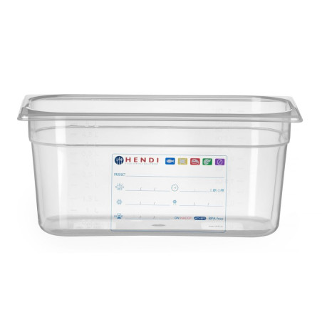 Gastronorm GN 1/3 - 5,7 L - H 150 mm toiduainete hoiukarp