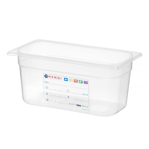 Gastronorm GN 1/3 - 5,7 L - H 150 mm toiduainete hoiukarp