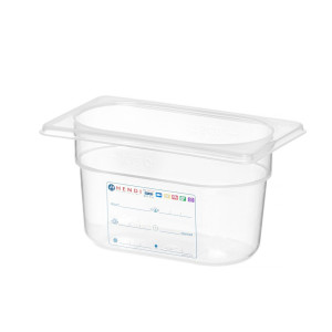 Gastronorm GN 1/9 - 1 L - H 100 mm toiduainete hoiukarp
