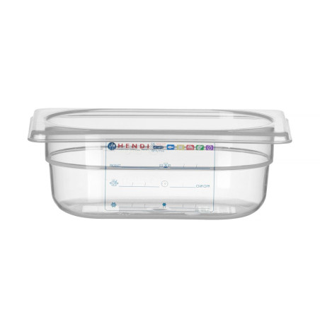 Gastronorm GN 1/9 - 0,6 L - H 65 mm ladustamiskarp