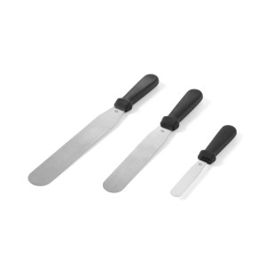 Roostevabast terasest painduv spaatliga, mille käepide on PP-st - pikkus 110 mm