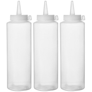 Läbipaistev doseerimispudel - 0,2 L - 3 tk komplekt