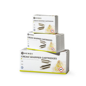Whipped cream charger cartridges - Pack of 24 - Brand HENDI - Fourniresto