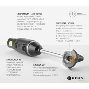 Sukeldumissegisti Concept Line - Bränd HENDI - Fourniresto