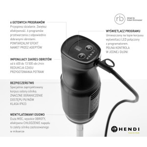 Sukeldumissegisti Concept Line - Bränd HENDI - Fourniresto