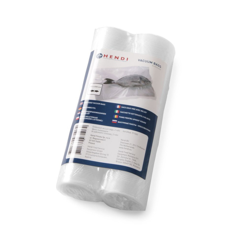 Sacs Sous Vide Gaufrés en Rouleau 200 mm - Lot de 2 Sacs Sous Vide Gaufrés en Rouleau 200 mm - Lot de 2