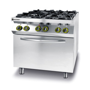 Köögilaud Kitchen Line - 4 põletiga elektriahi GN 1/1-ga - Bränd HENDI - Fourniresto