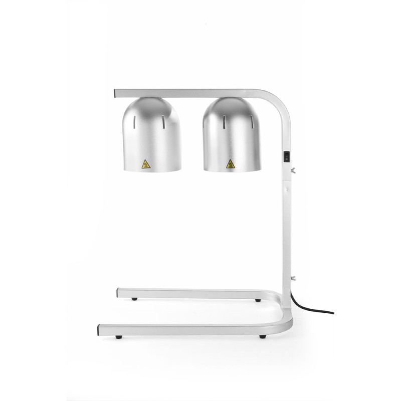 Silver Heated Buffet Stand with 2 Infrared Lamps Silver Heated Buffet Stand with 2 Infrared Lamps