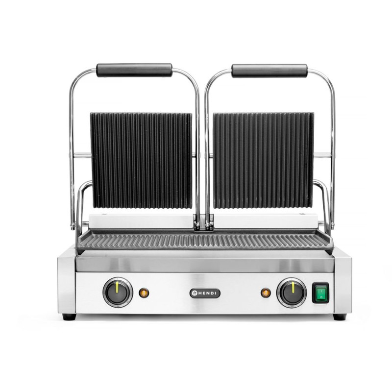 Contact Grill - Double Model - Ribbed Plates Contact Grill - Double Model - Ribbed Plates