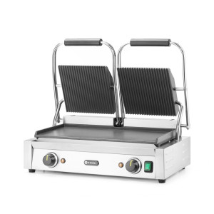 Kontaktgrill Mudel Topelt - Siledad ja soonilised plaadid