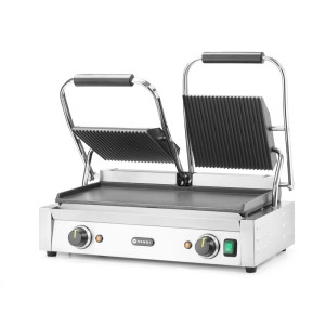 Kontaktgrill Mudel Topelt - Siledad ja soonilised plaadid