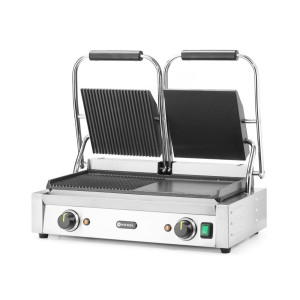 Kontaktgrill mudel Double - siledad ja soonilised plaadid