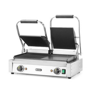 Kontaktgrill mudel Double - siledad ja soonilised plaadid