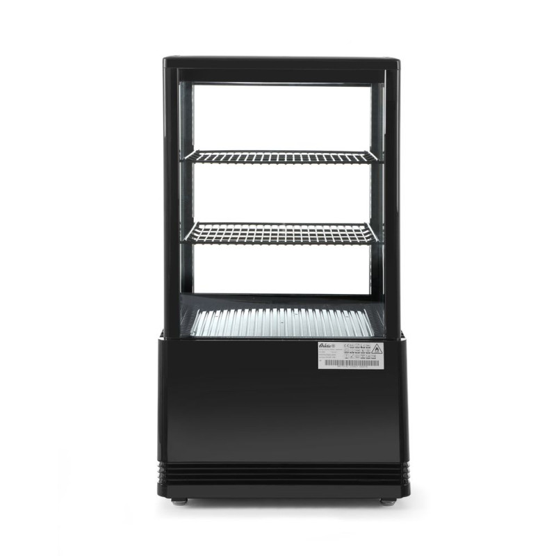 White Refrigerated Display Case with 4 Glass Sides - 58 L White Refrigerated Display Case with 4 Glass Sides - 58 L