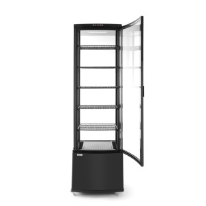 Külmkapp kondiitritoodetele must - 280 L