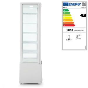 Külmkapp koogivitrin valge - 280 L